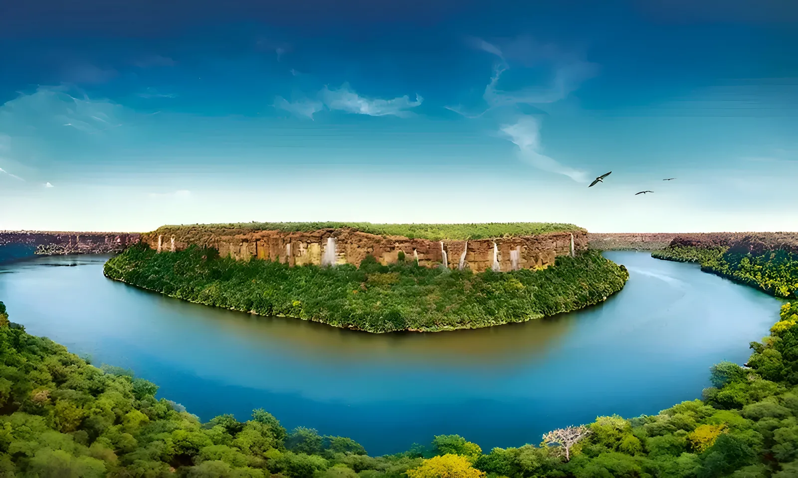 chambal River and Garadia Mahadev cliffs, Kota