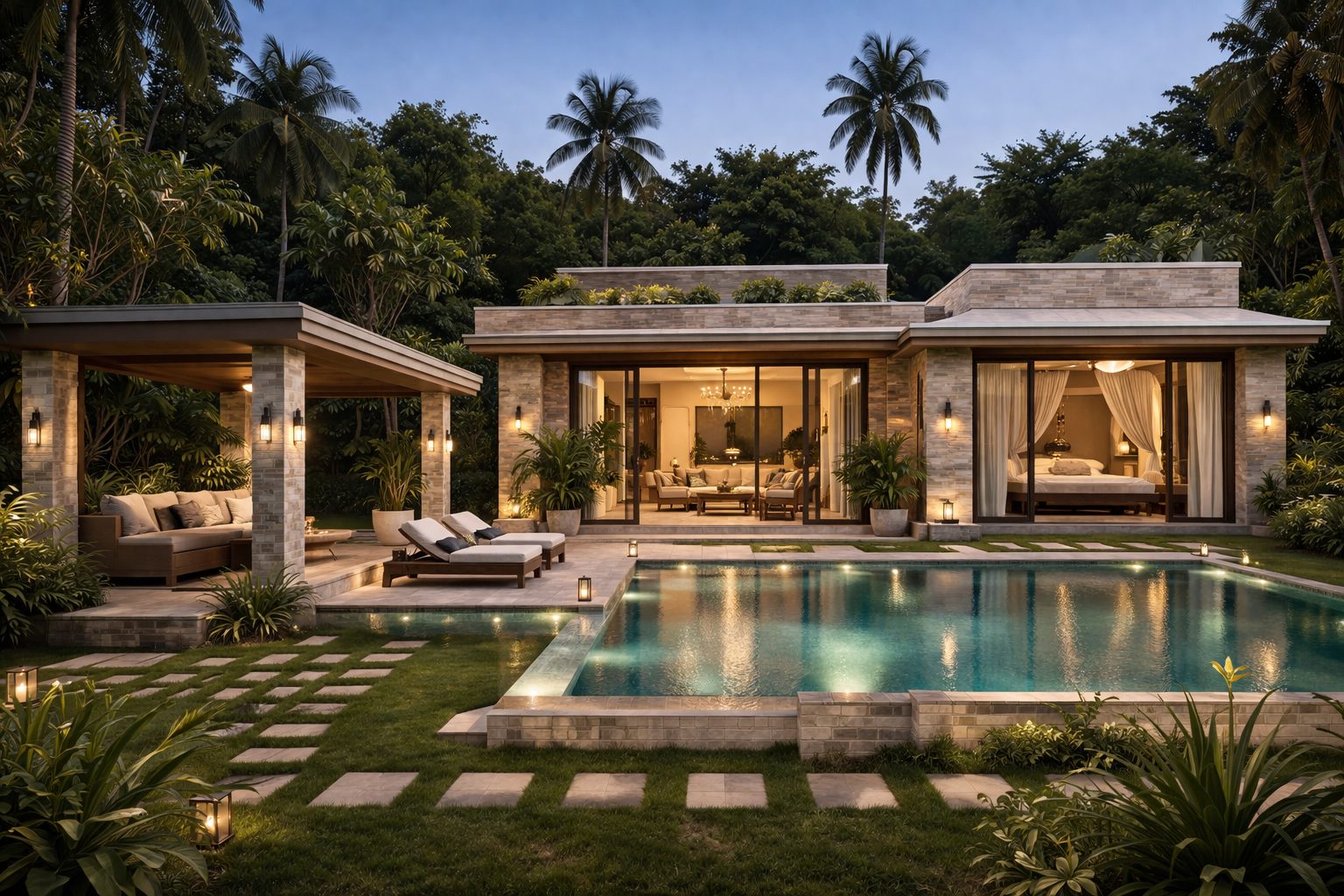 Presidential Villa with private pool, Vihangam